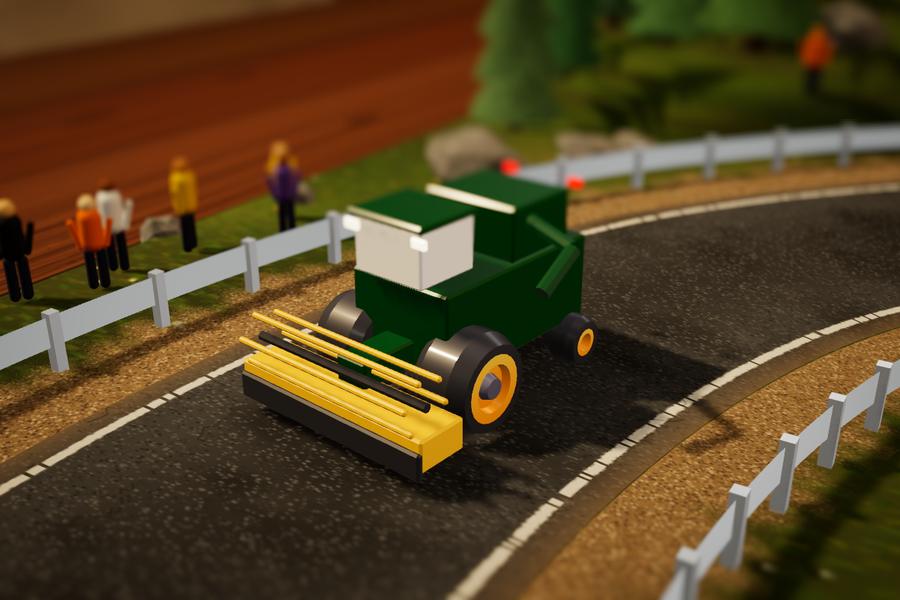 Harvest Moon, the combine harvester