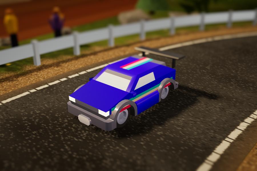 Sideways, the drift car with a big wing