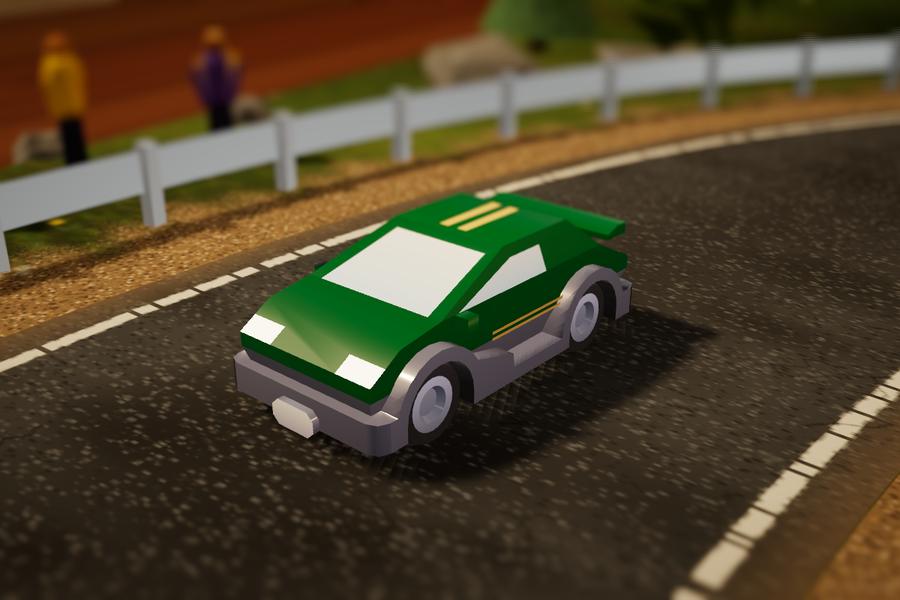 Sir Vroomalot, the long-bonnet grand tourer in racing green