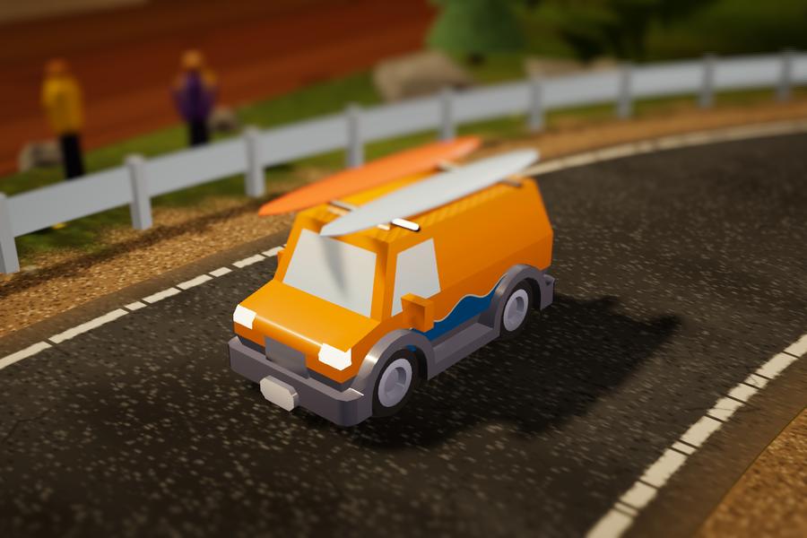 Surf Safari, the surf van with two boards