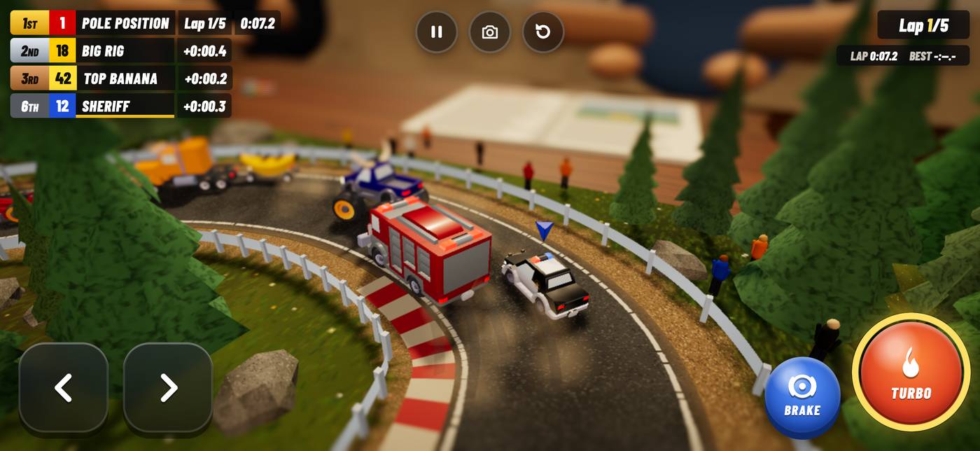 Racing a fire engine and a police car through the pines of Alpine Ridge